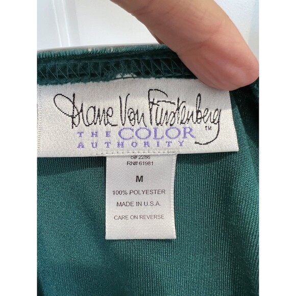 VTG Diane Von Furstenberg top Pants Activewear Set The Color Authority M Velvet - Picture 6 of 12